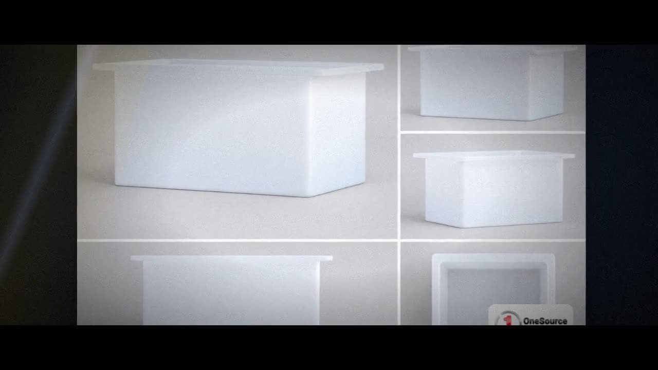 Chem-Tainer 44 Gallon PE Rectangular Open Top Tank video