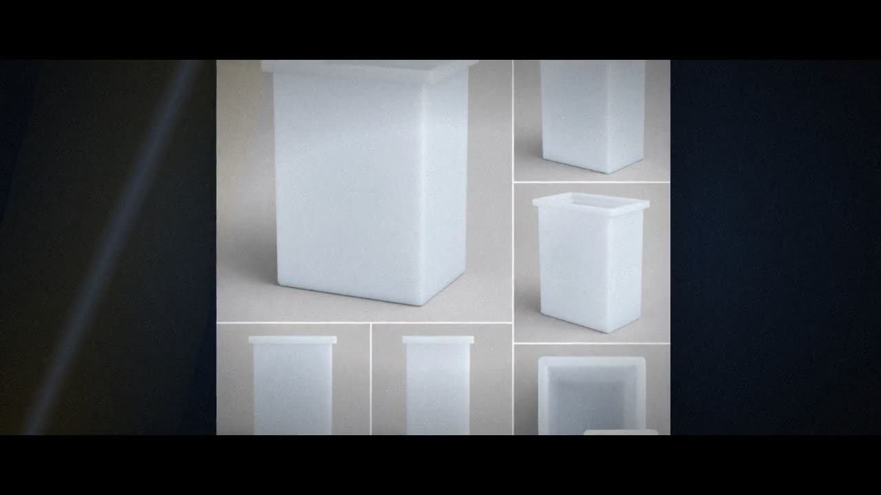 Chem-Tainer 44 Gallon PP Rectangular Open Top Tank video