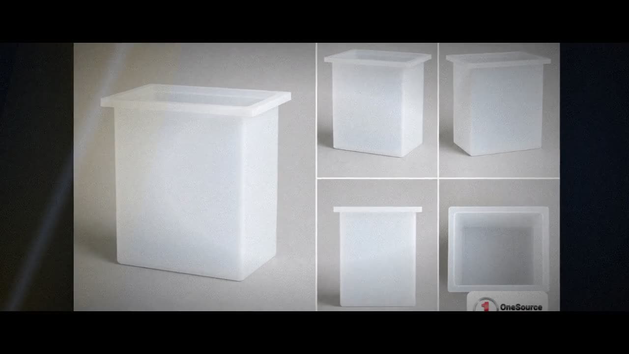 Chem-Tainer 70 Gallon PE Rectangular Open Top Tank video