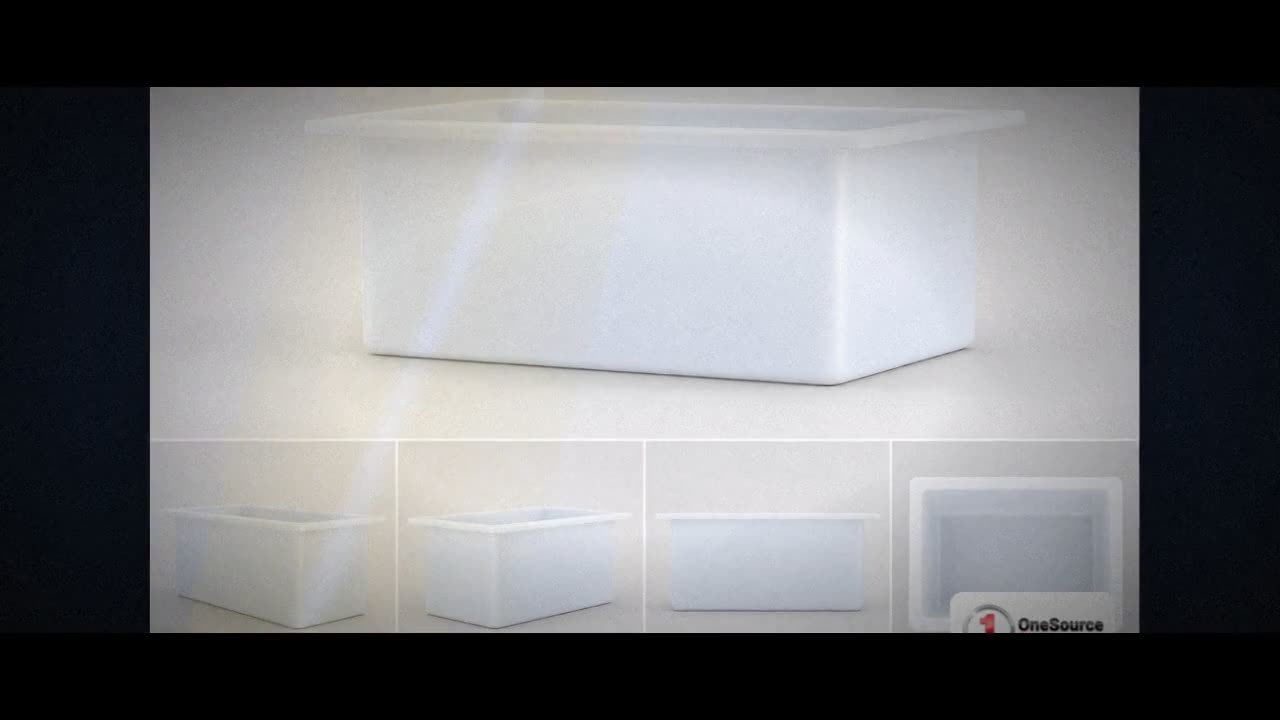 Chem-Tainer 50 Gallon PE Rectangular Open Top Tank video