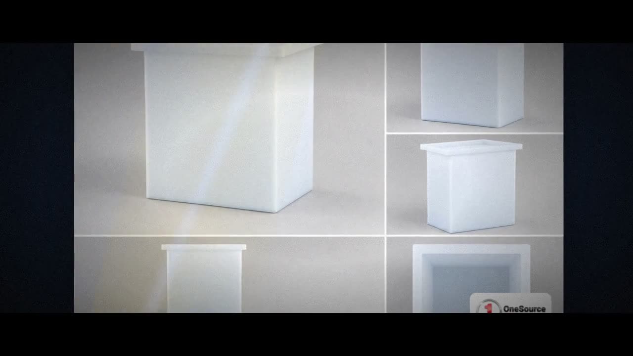 Chem-Tainer 12 Gallon PE Rectangular Open Top Tank video