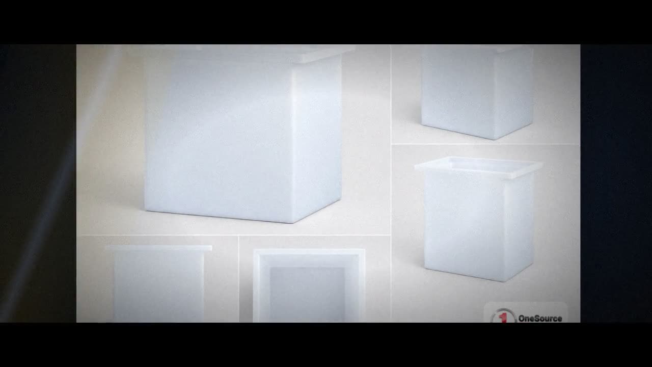 Chem-Tainer 11 Gallon PE Rectangular Open Top Tank video