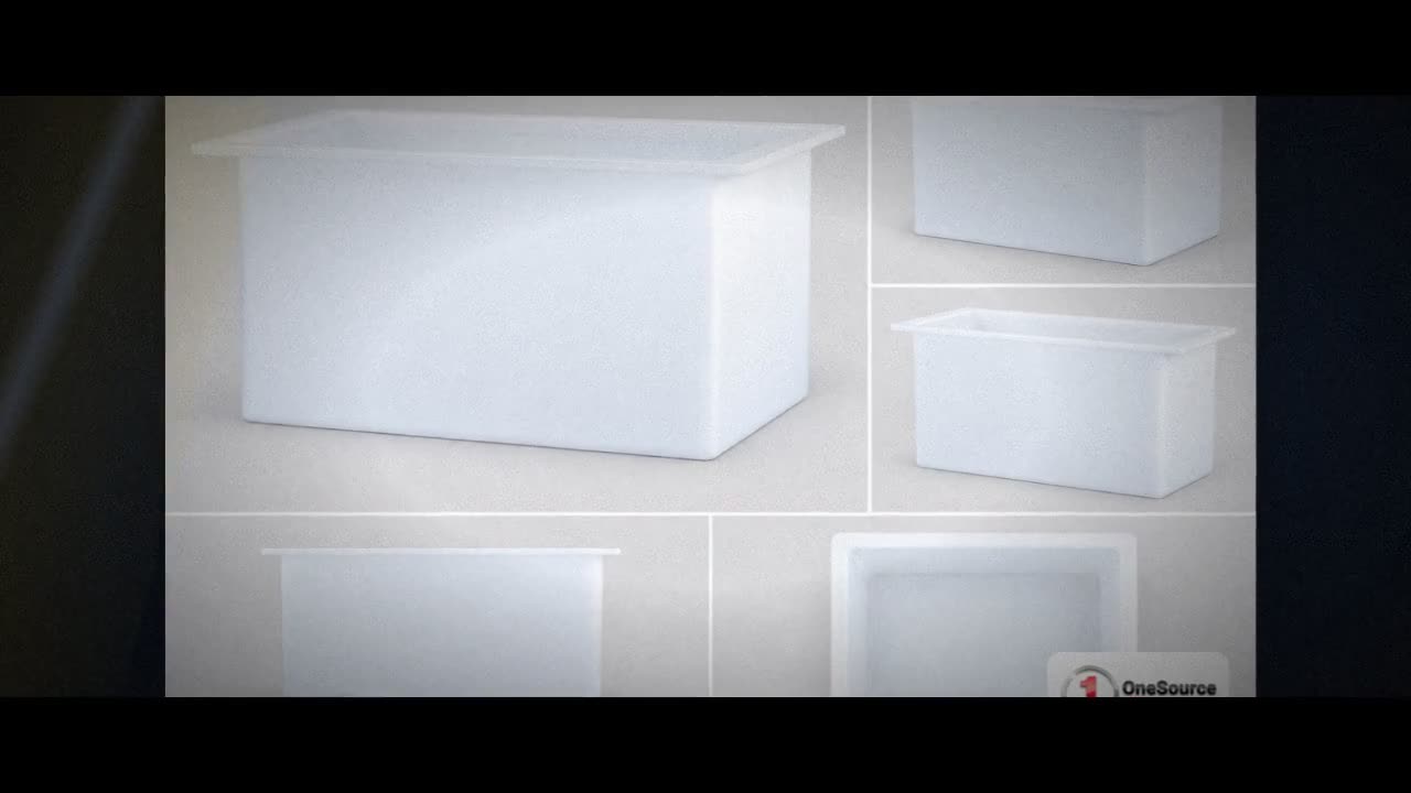 Chem-Tainer 30 Gallon PE Rectangular Open Top Tank video