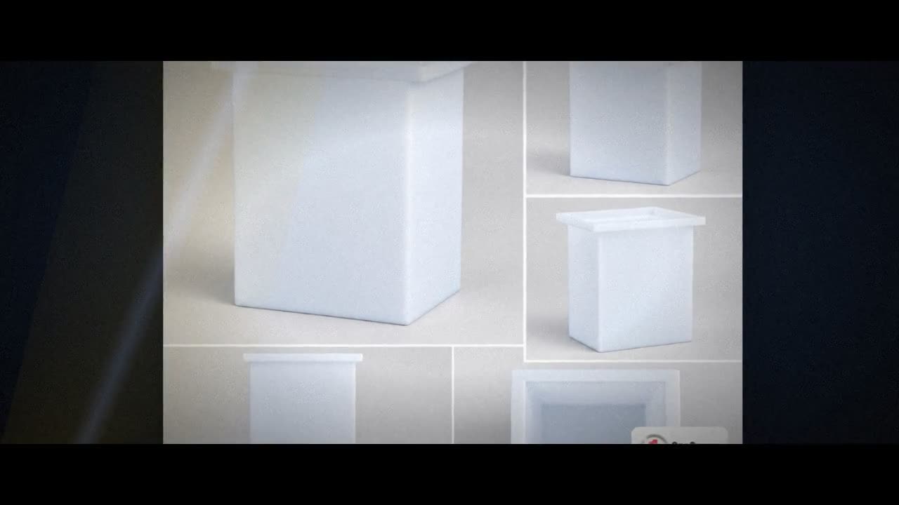Chem-Tainer 120 Gallon PE Rectangular Open Top Tank video