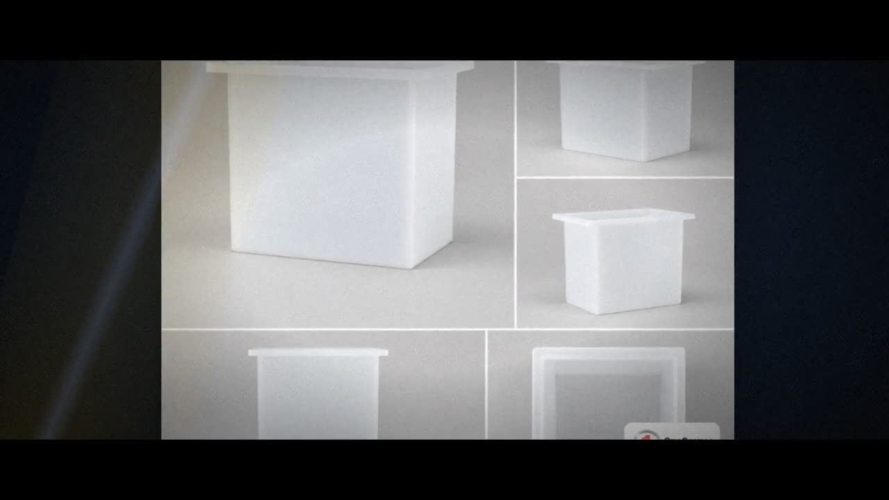 Chem-Tainer 75 Gallon PE Rectangular Open Top Tank video