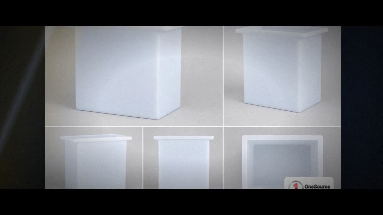 Chem-Tainer 94 Gallon PE Rectangular Open Top Tank video