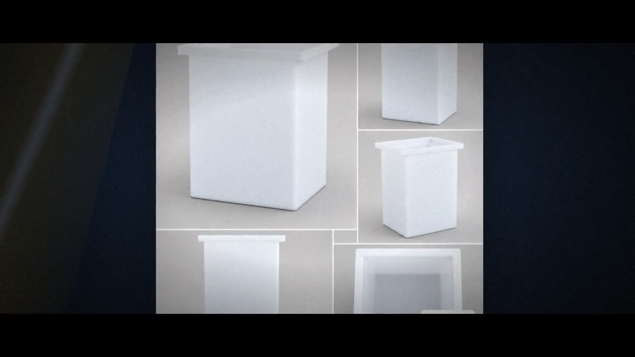 Chem-Tainer 112 Gallon PE Rectangular Open Top Tank video