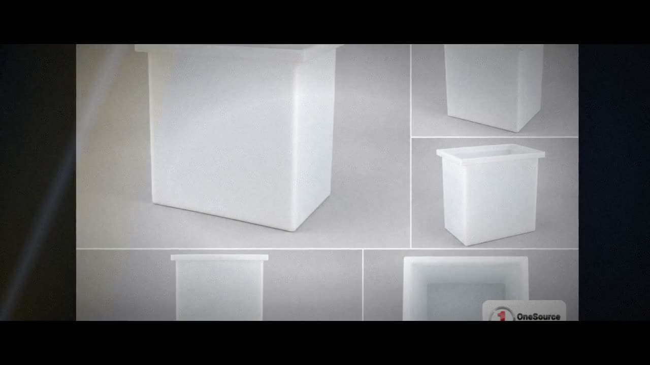 Chem-Tainer 112 Gallon PP Rectangular Open Top Tank video