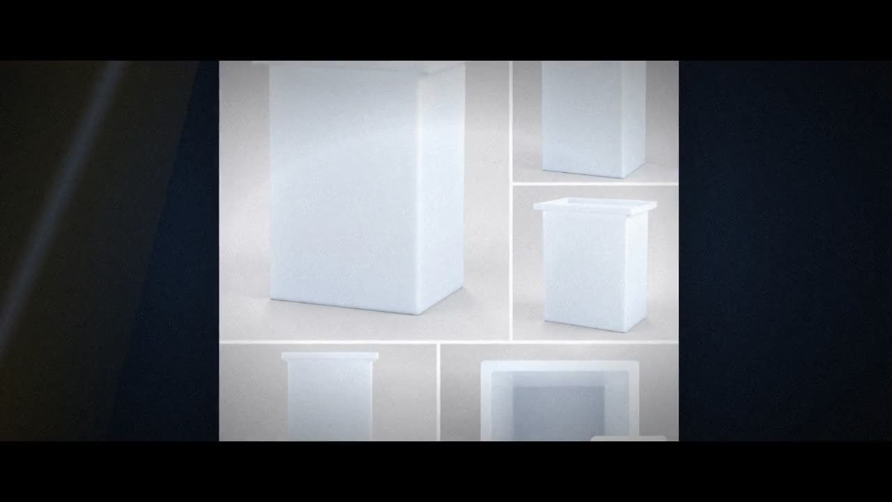 Chem-Tainer 150 Gallon PE Rectangular Open Top Tank video