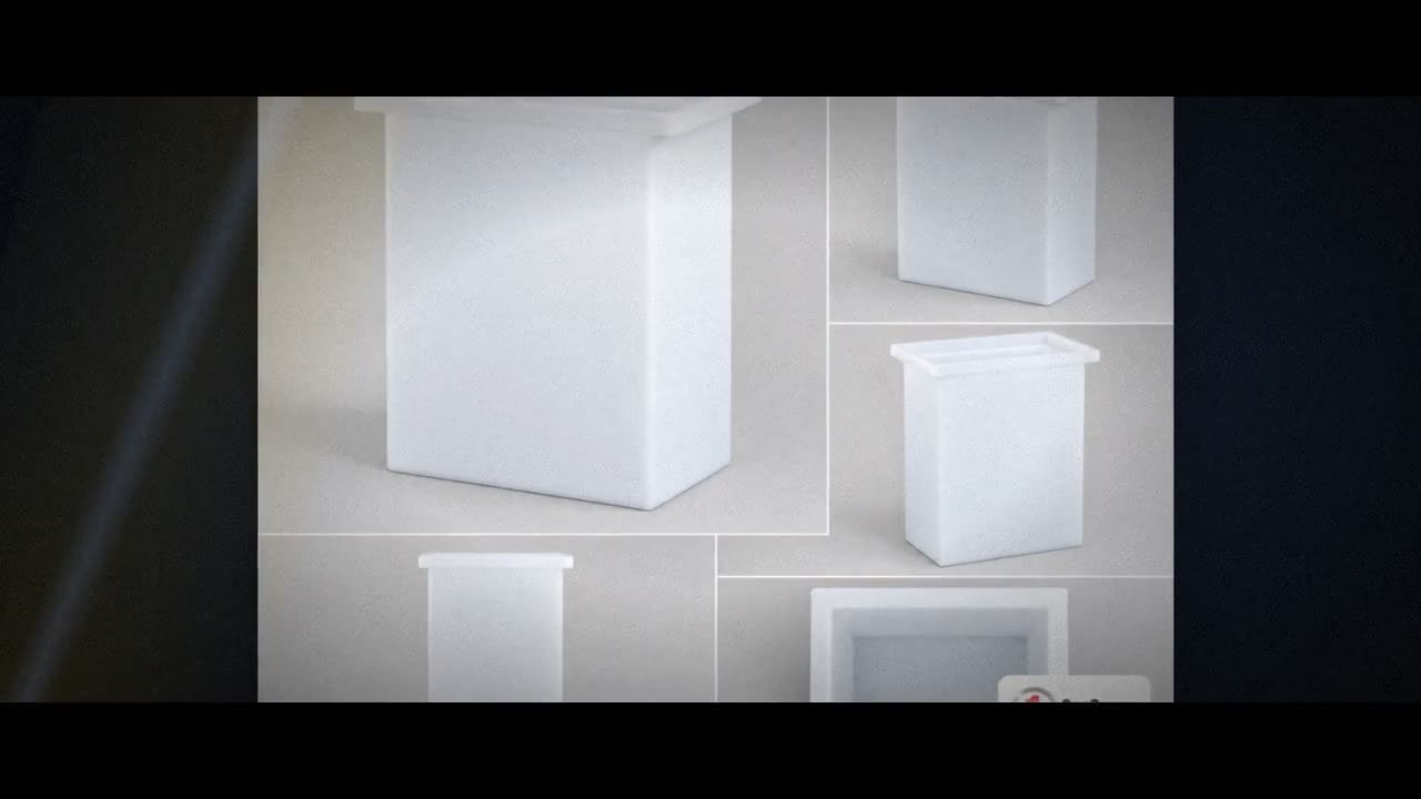 Chem-Tainer 157 Gallon PE Rectangular Open Top Tank video