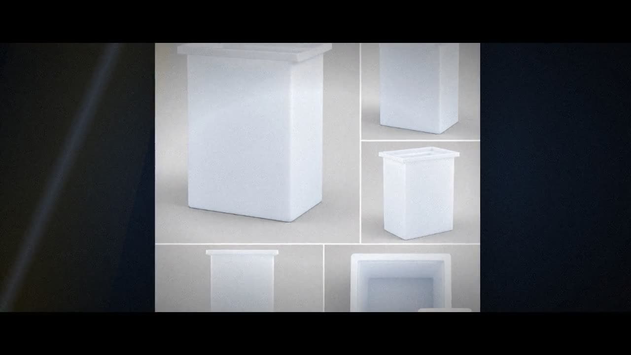 Chem-Tainer 180 Gallon PE Rectangular Open Top Tank video