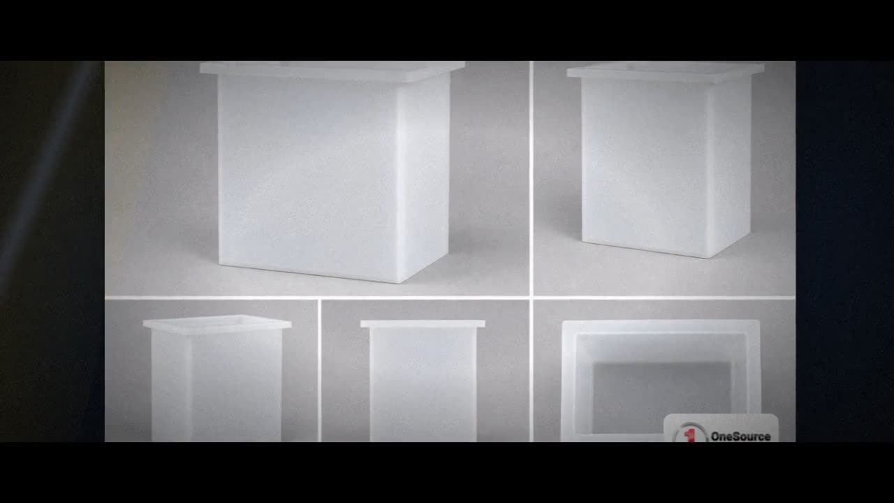 Chem-Tainer 180 Gallon PE Rectangular Open Top Tank video