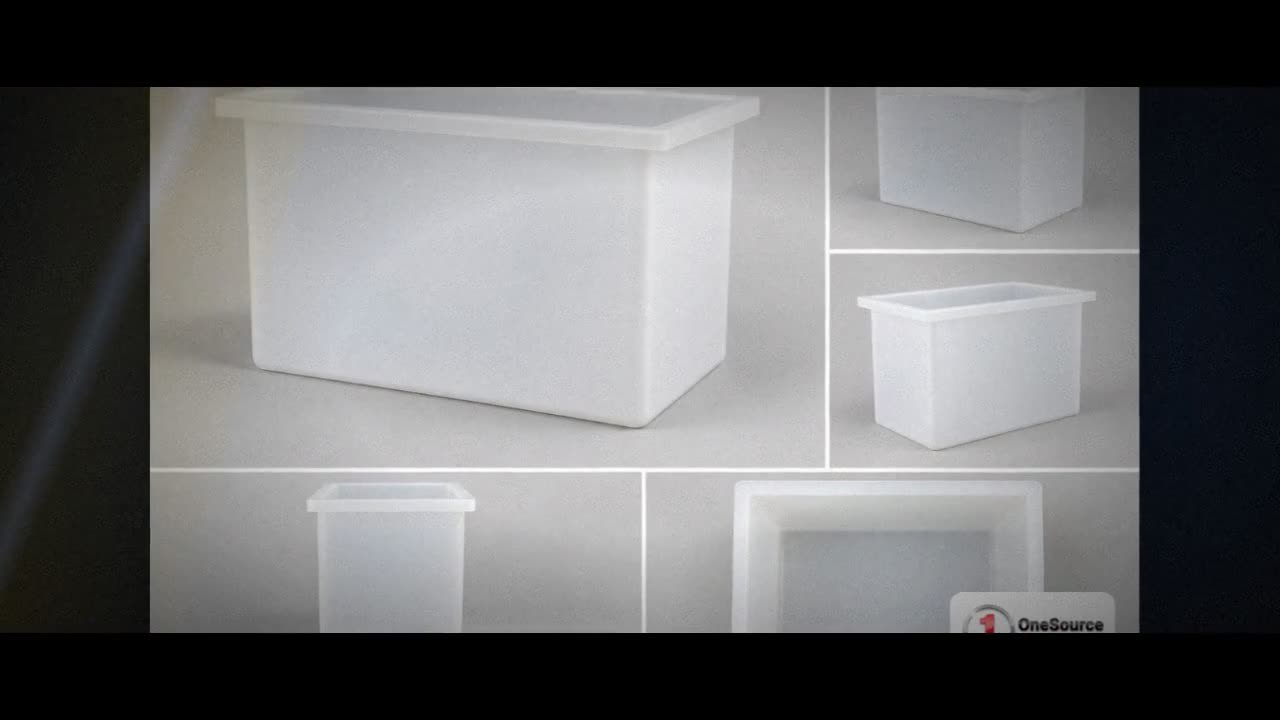 Chem-Tainer 180 Gallon PP Rectangular Open Top Tank video