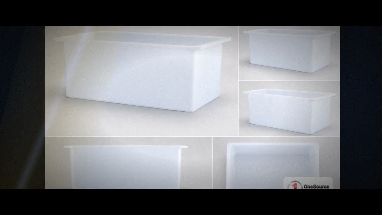 Chem-Tainer 70 Gallon PE Rectangular Open Top Tank video