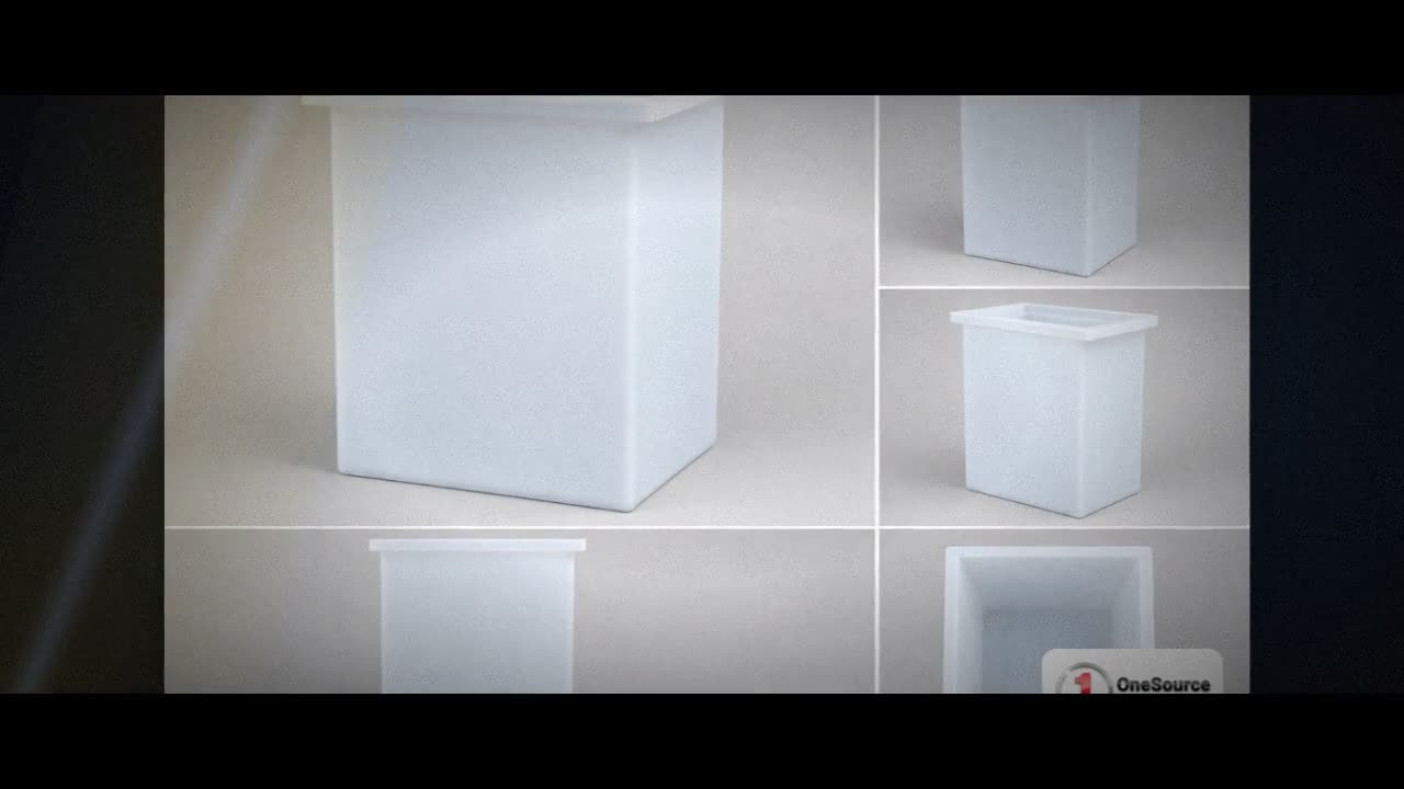 Chem-Tainer 138 Gallon PP Rectangular Open Top Tank video