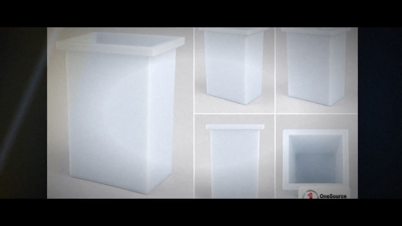 Chem-Tainer 161 Gallon PE Rectangular Open Top Tank video