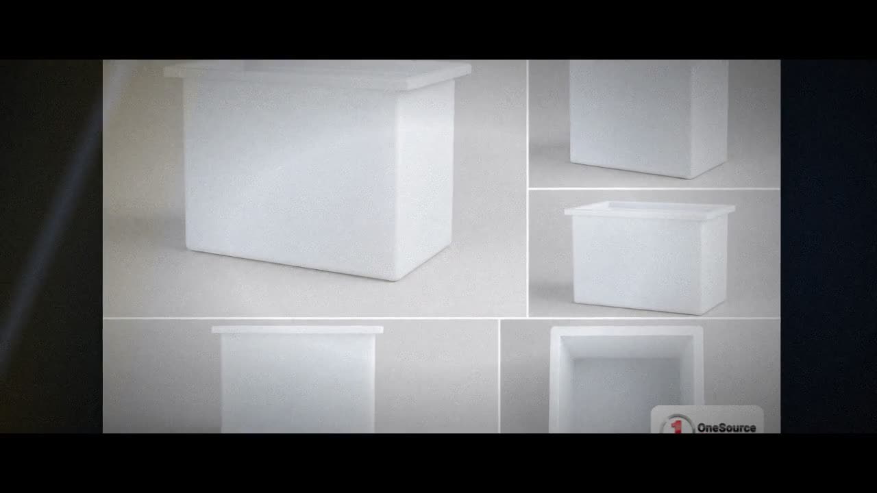 Chem-Tainer 360 Gallon PE Rectangular Open Top Tank video