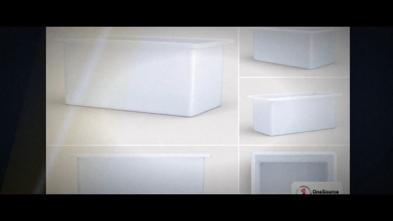 Chem-Tainer 112 Gallon PE Rectangular Open Top Tank video