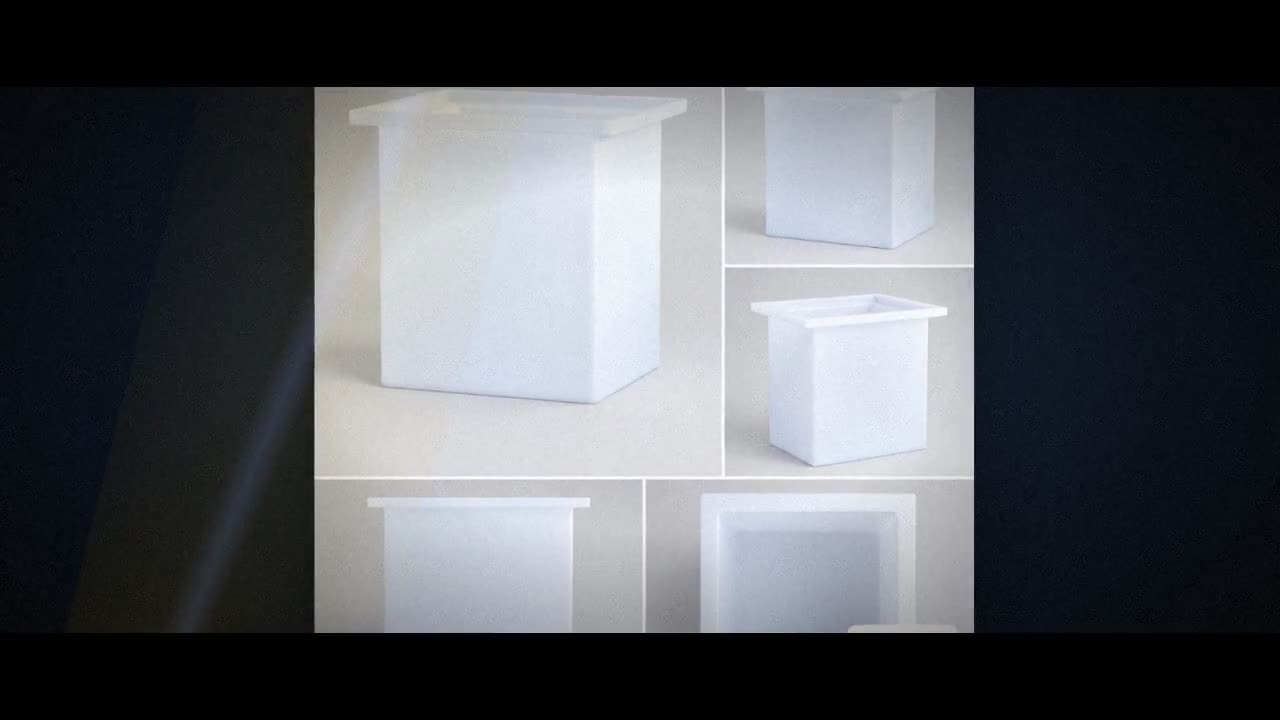 Chem-Tainer 530 Gallon PE Rectangular Open Top Tank video
