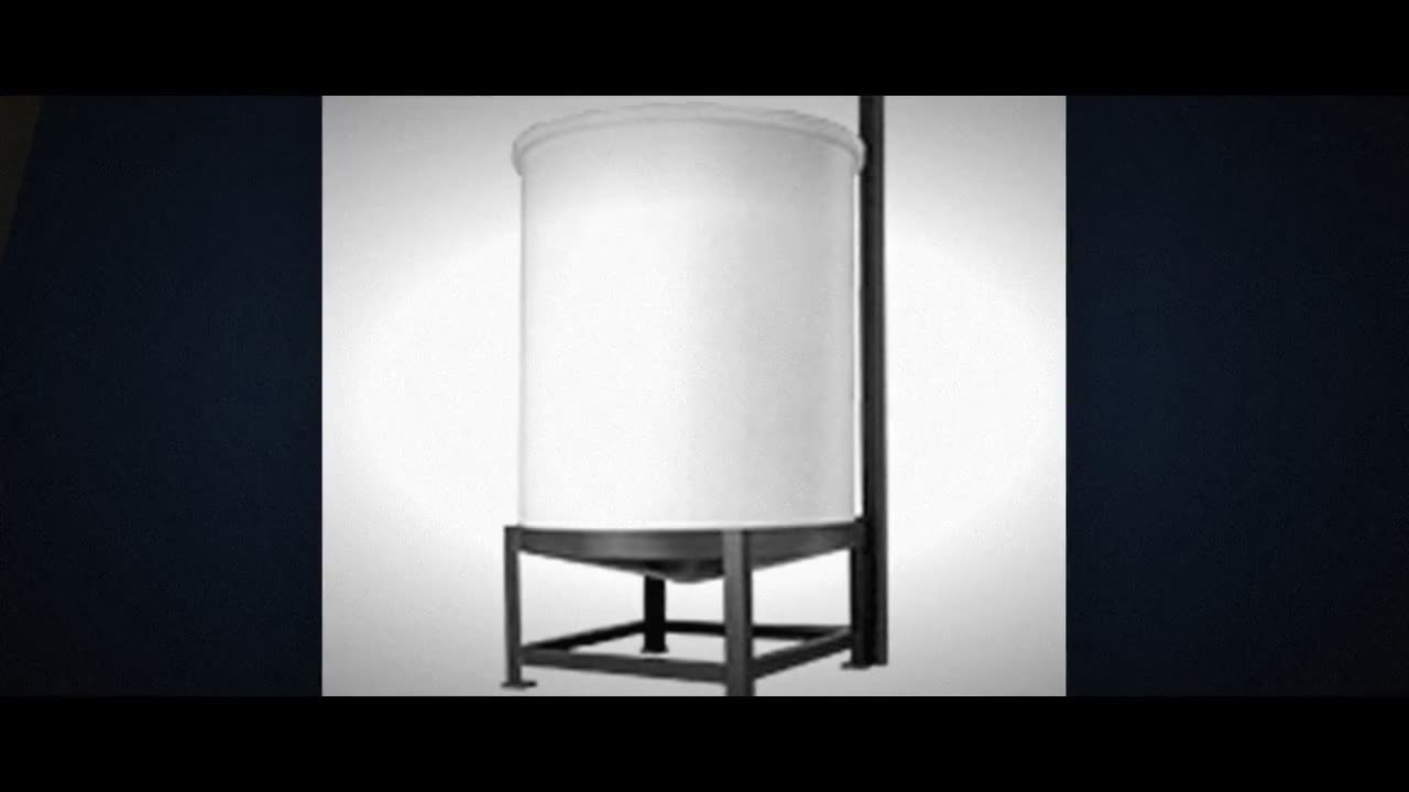 Chem-Tainer 5 Gallon 20 Degree Plastic Vertical Open Top Cone Bottom T video
