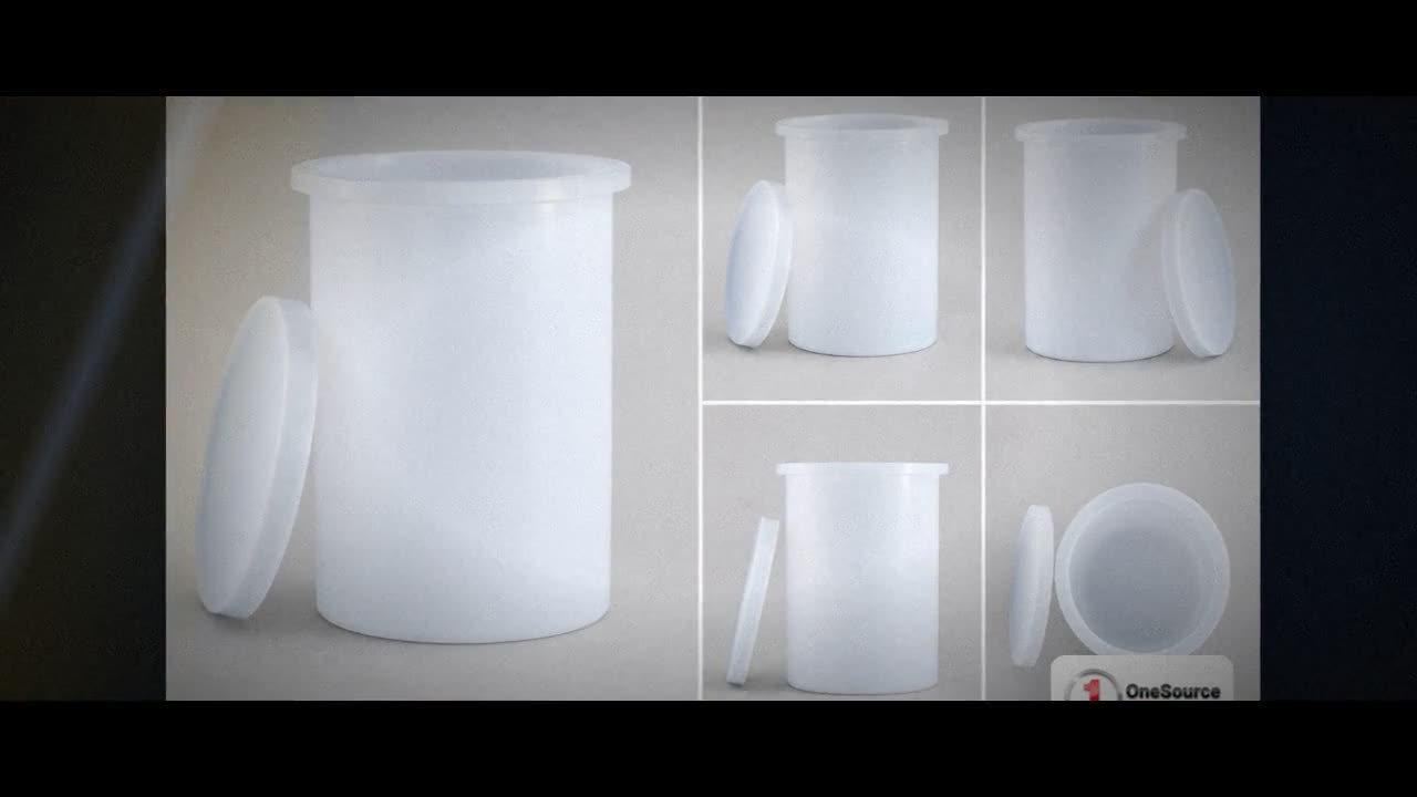 Chem-Tainer 5 Gallon Plastic Open Top Batch Storage Tank with Cover video