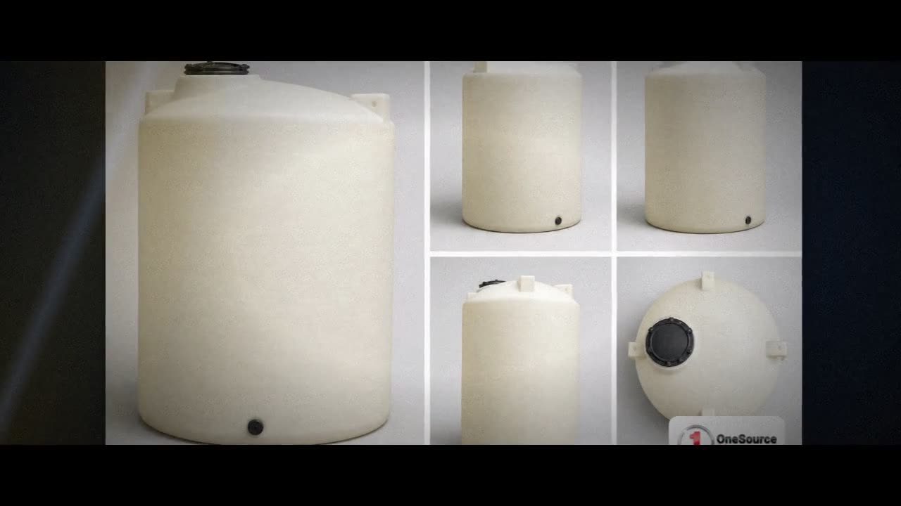 Chem-Tainer 1150 Gallon Plastic Vertical Liquid Storage Tank video