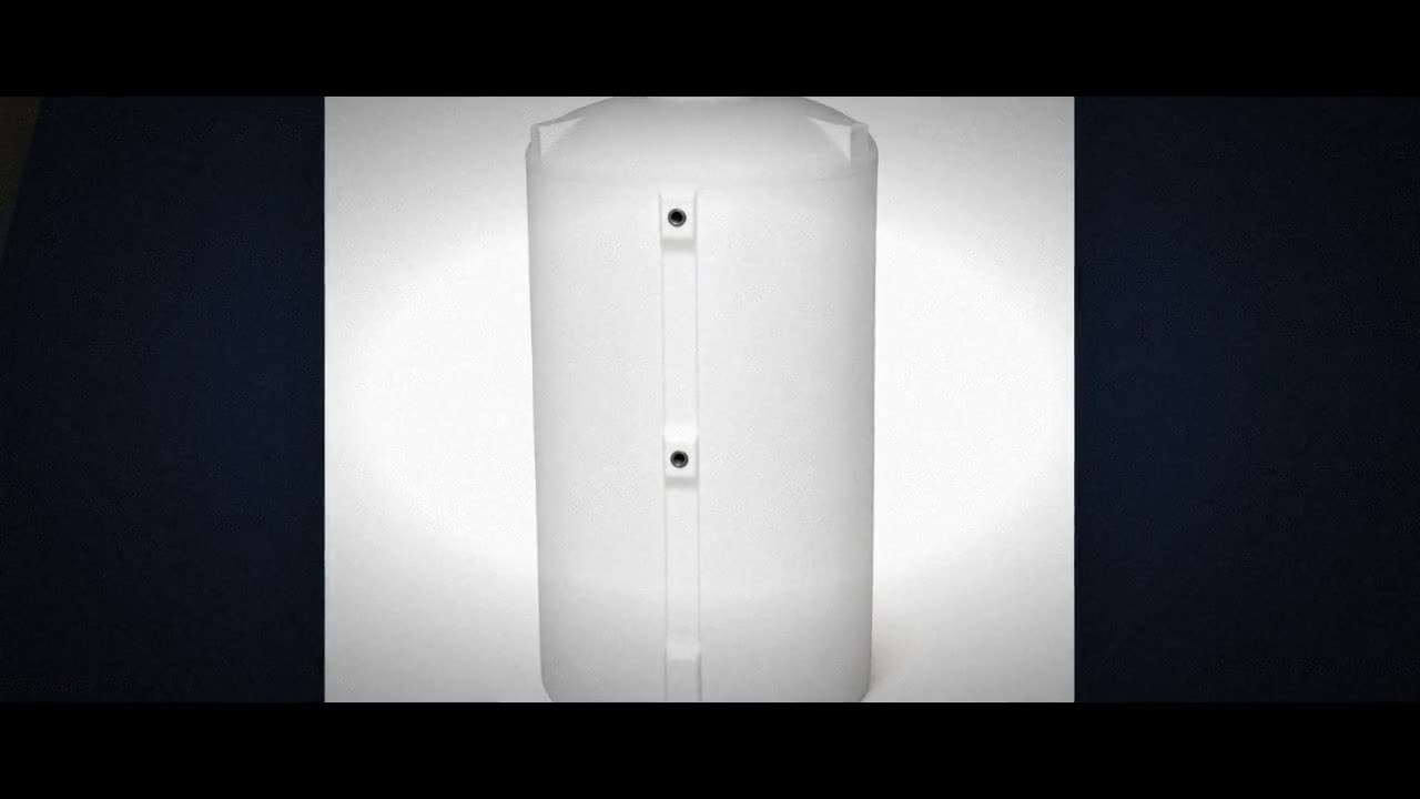 1150 Gallon Plastic Vertical Water Storage Tank in White video