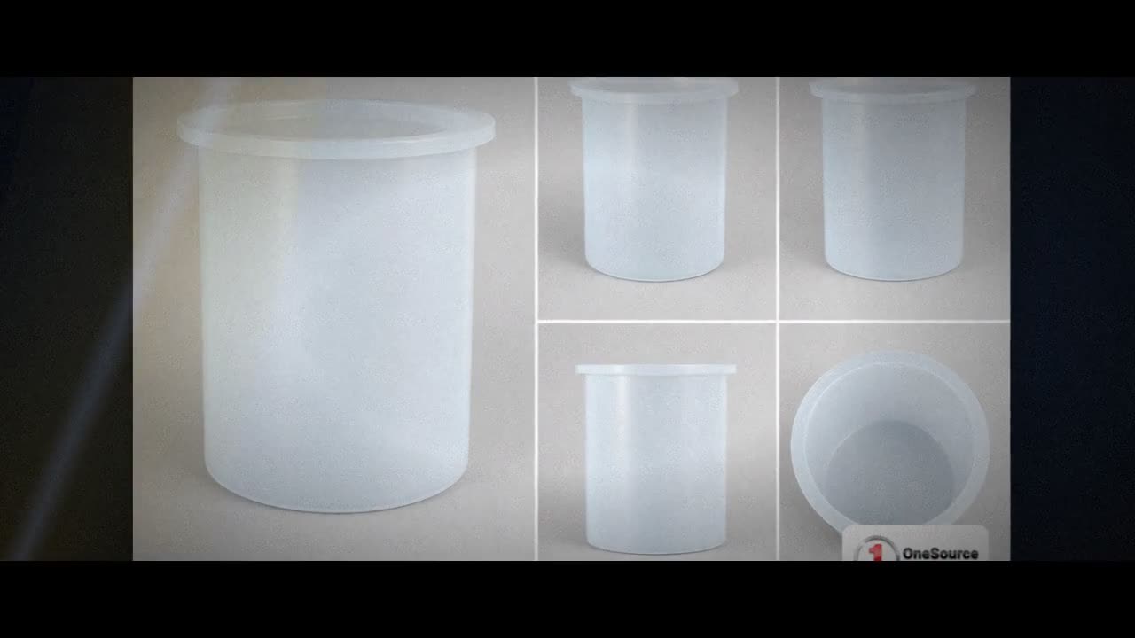 Chem-Tainer 10 Gallon Plastic Open Top Batch Storage Tank with Lid video