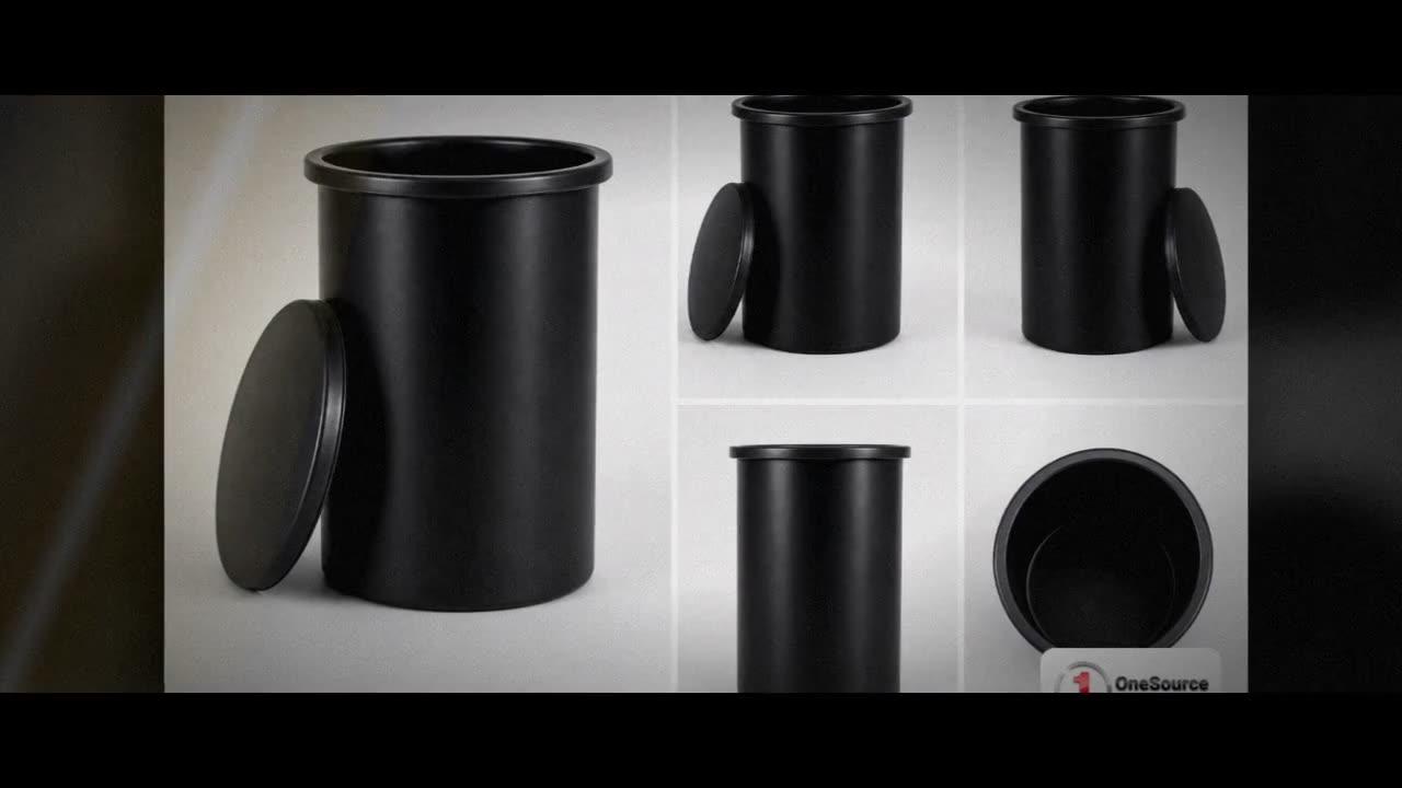 Chem-Tainer 16 Gallon Plastic Open Top Batch Storage Tank in Black video