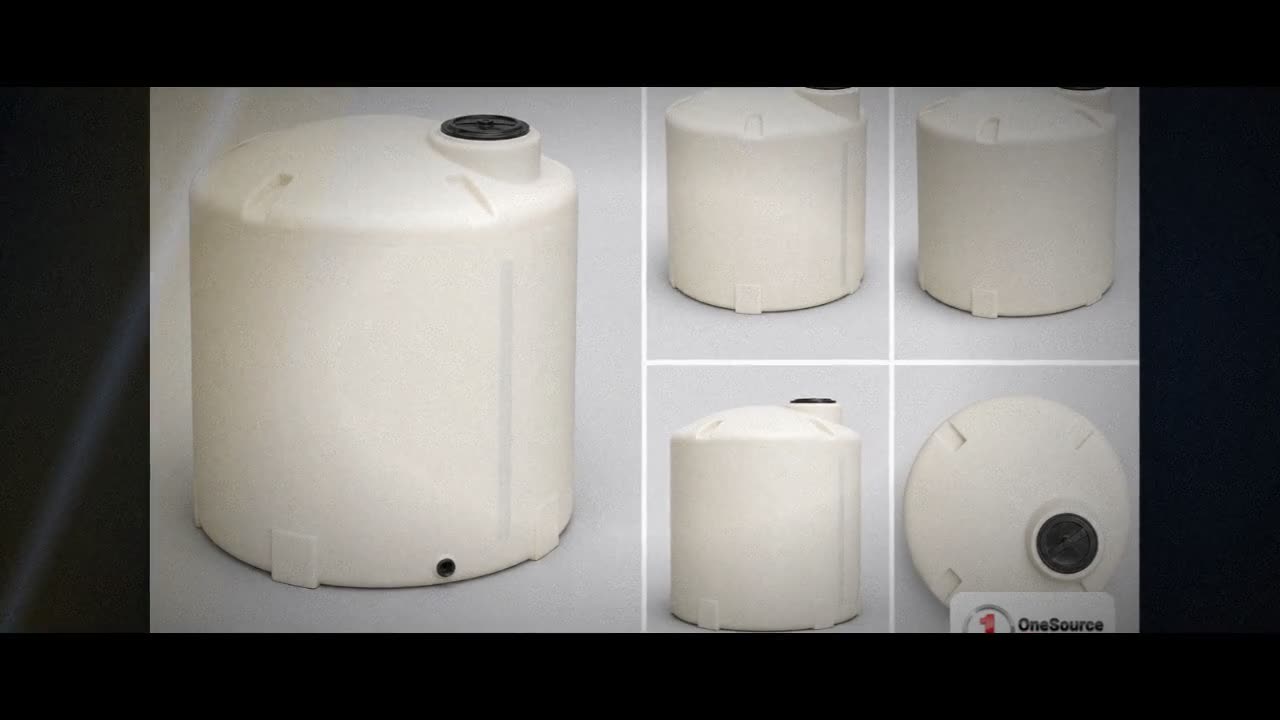 Chem-Tainer 1700 Gallon Plastic Vertical Liquid Storage Tank video