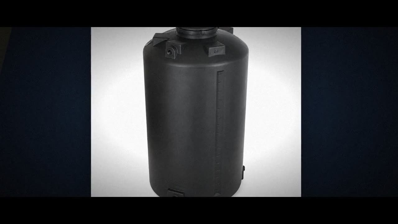 2000 Gallon Plastic Vertical Water Storage Tank in Black video