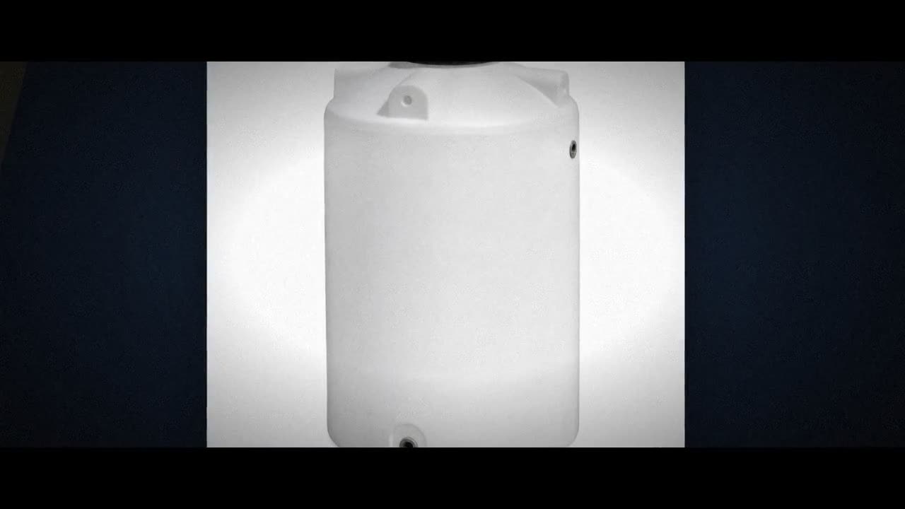 2000 Gallon Plastic Vertical Water Storage Tank in Green video