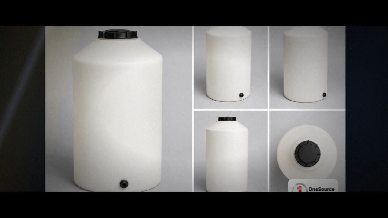 Chem-Tainer 55 Gallon Plastic Vertical Liquid Storage Tank video