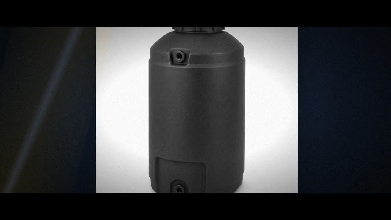 55 Gallon Plastic Vertical Water Storage Tank in Black video