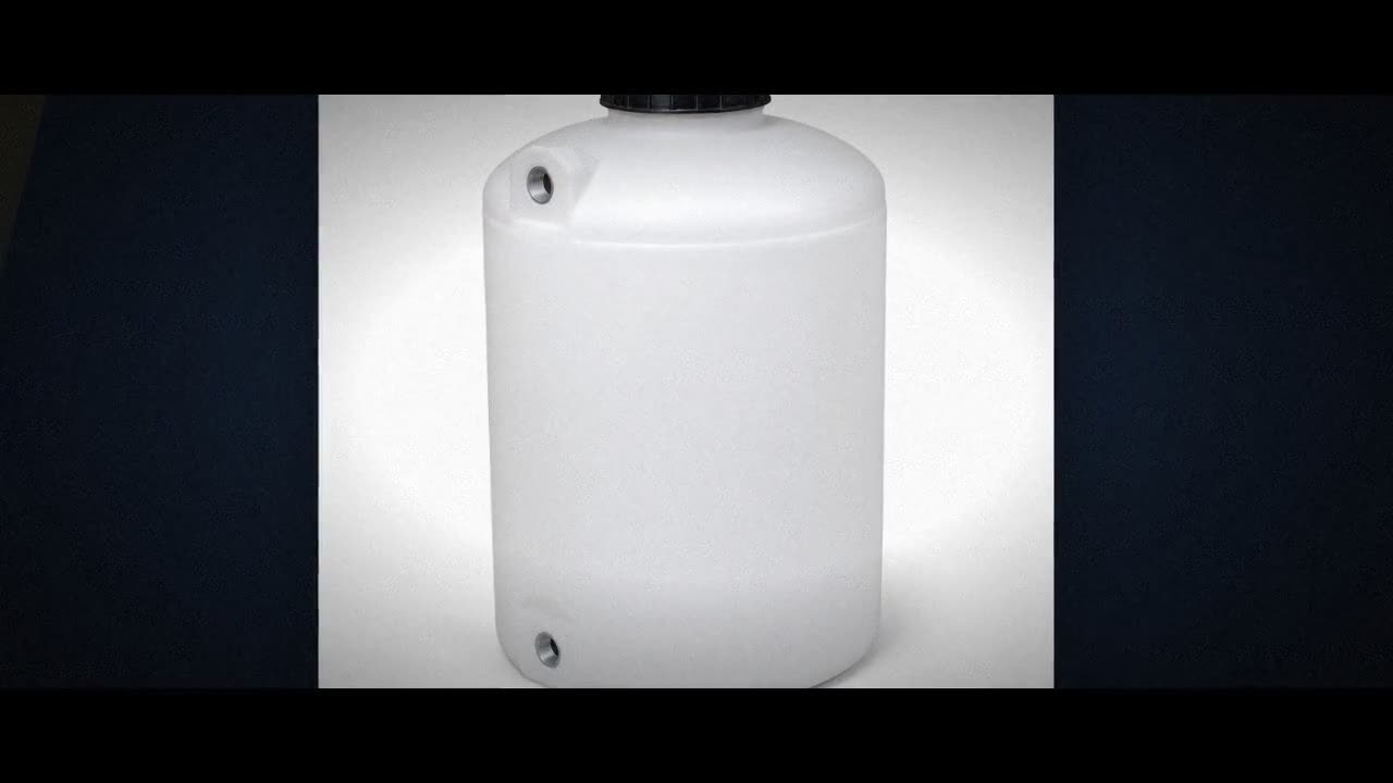 55 Gallon Plastic Vertical Water Storage Tank in Green video