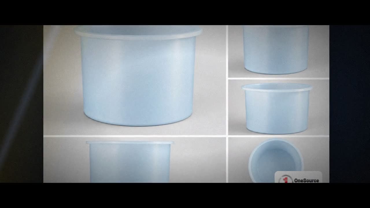 Chem-Tainer 28 Gallon PE Cylindrical Open Top Tank video