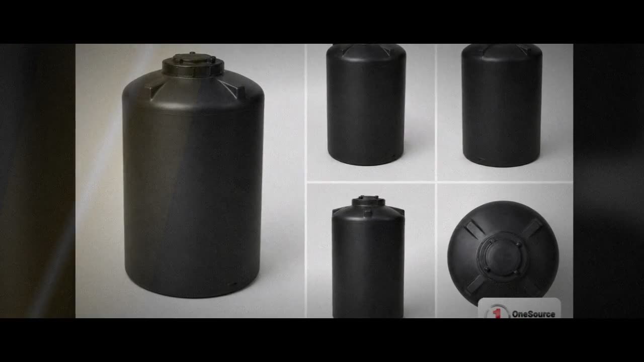 Chem-Tainer 160 Gallon Black Vertical Water Storage Tank video