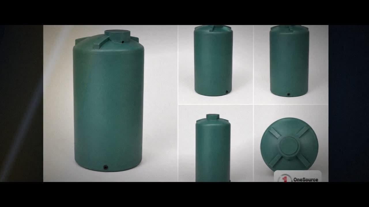 Chem-Tainer 160 Gallon Green Vertical Water Storage Tank video