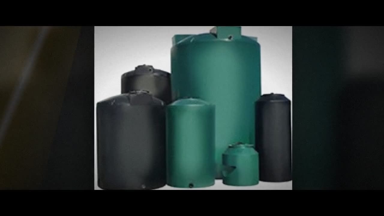 Chem-Tainer 3000 Gallon Black Vertical Water Storage Tank video