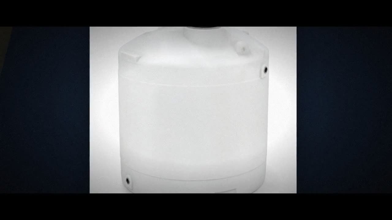 3000 Gallon Plastic Vertical Water Storage Tank in Green video