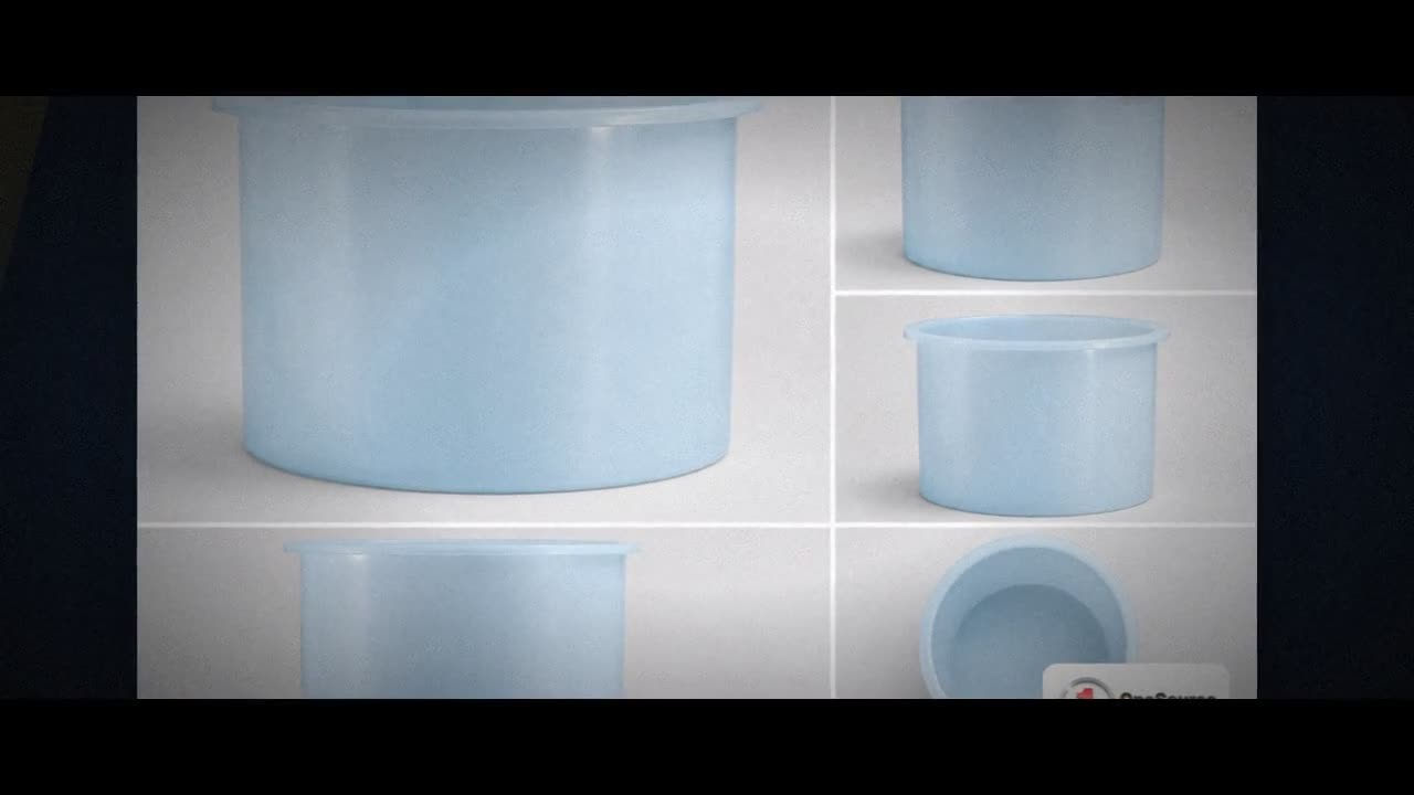 Chem-Tainer 73 Gallon Plastic Open Top Batch Storage Tank video