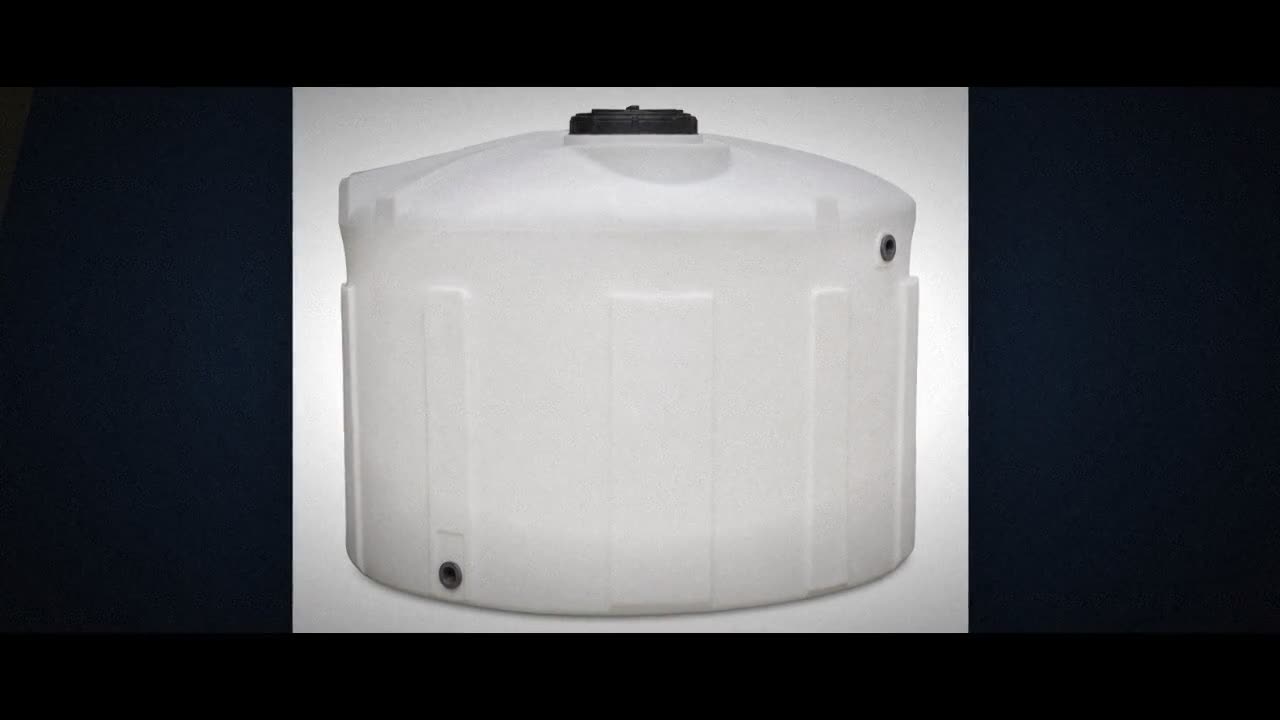3100 Gallon Plastic Vertical Water Storage Tank in Green video