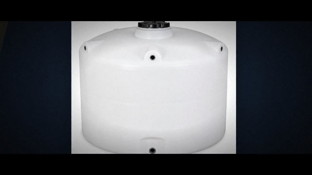 3100 Gallon Plastic Vertical Water Storage Tank in White video