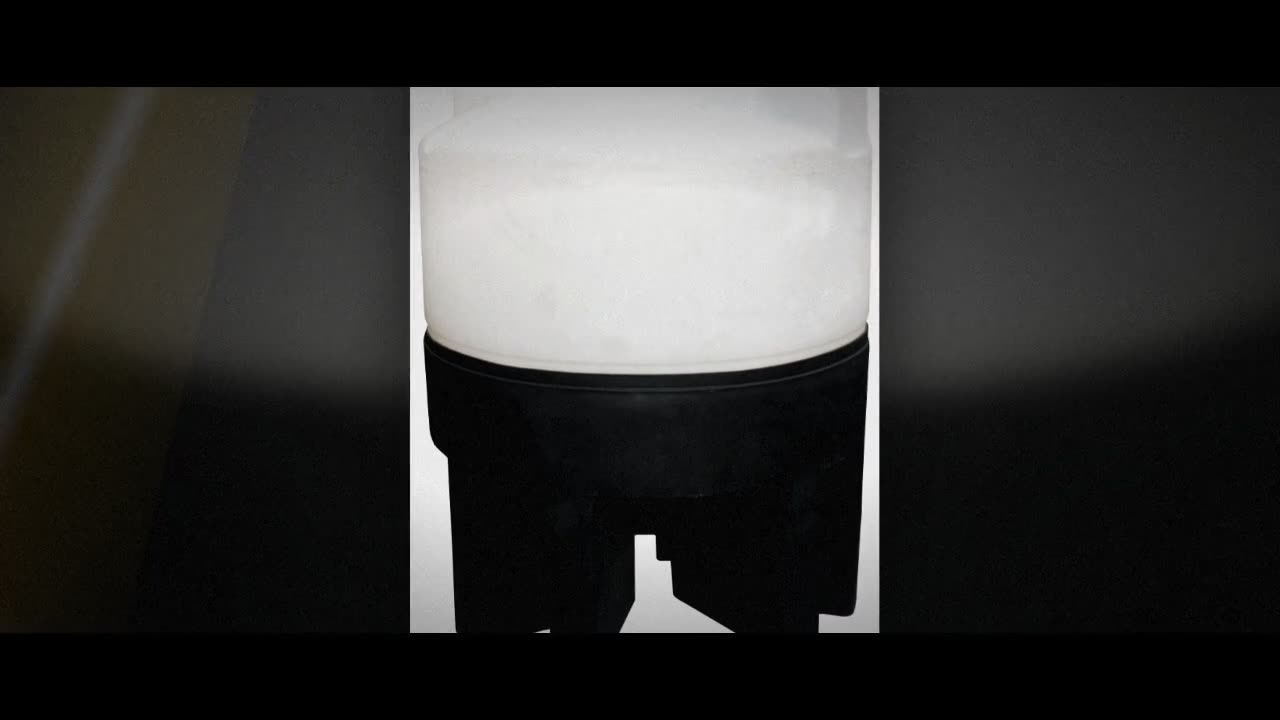 Chem-Tainer 75 Gallon 20 Degree Plastic Cone Bottom Tank with Poly Sta video
