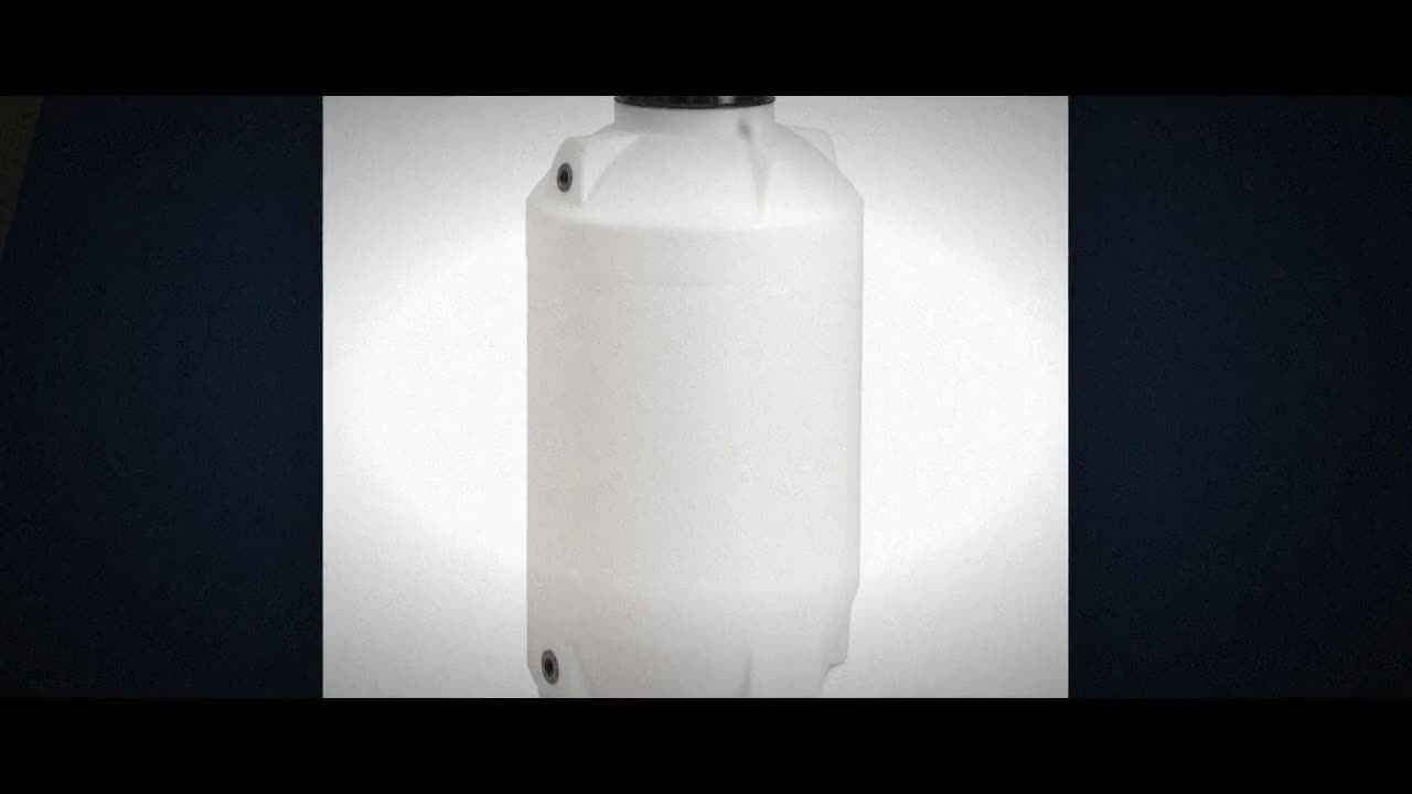 165 Gallon Plastic Vertical Water Storage Tank in Green video