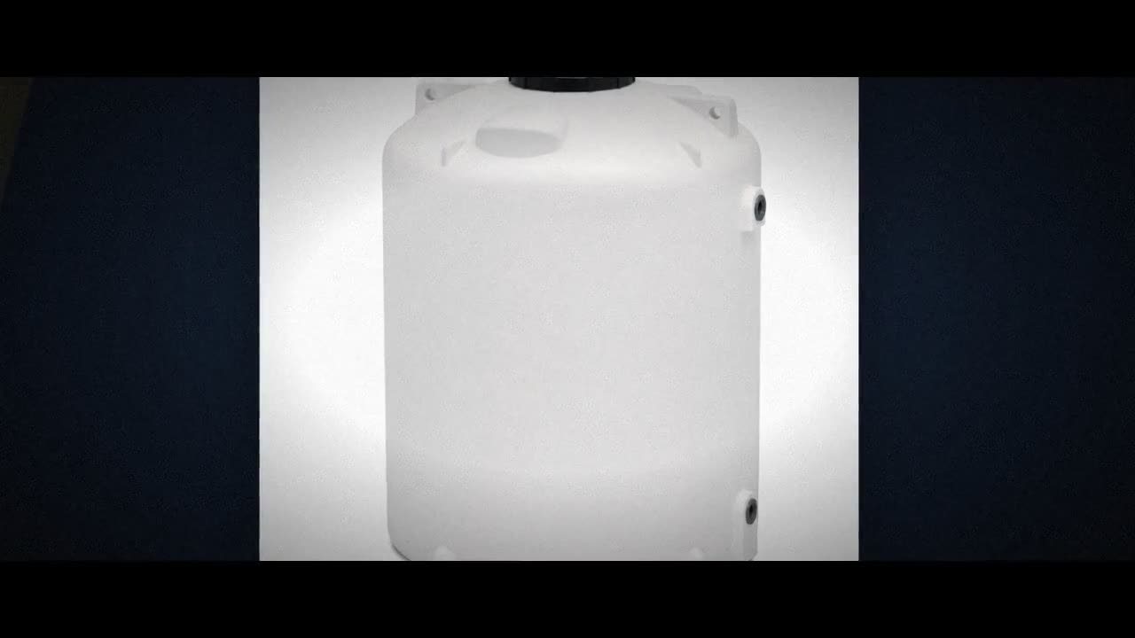 3200 Gallon Plastic Vertical Water Storage Tank in White video