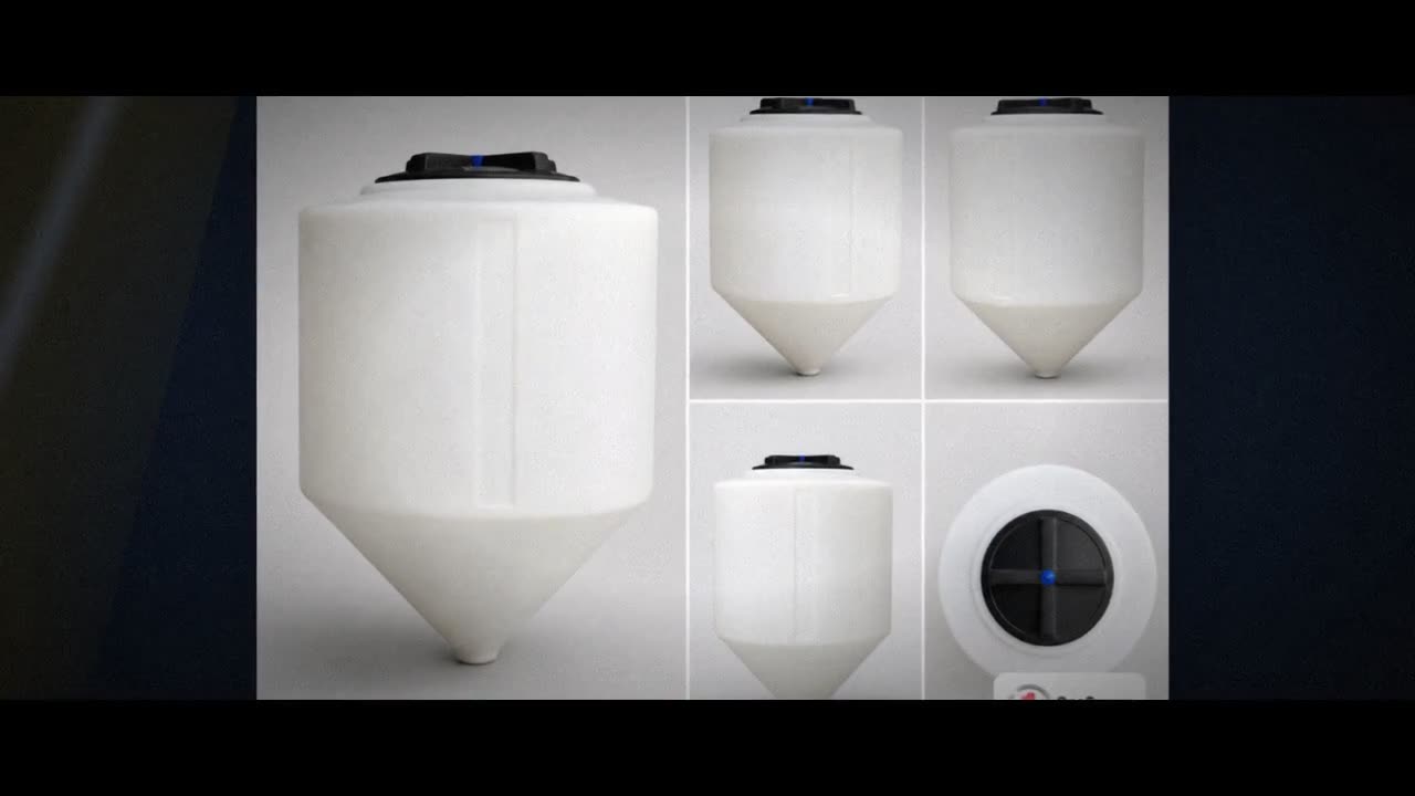 Chem-Tainer 150 Gallon Chem-Tainer Inductor Cone Bottom Tank video