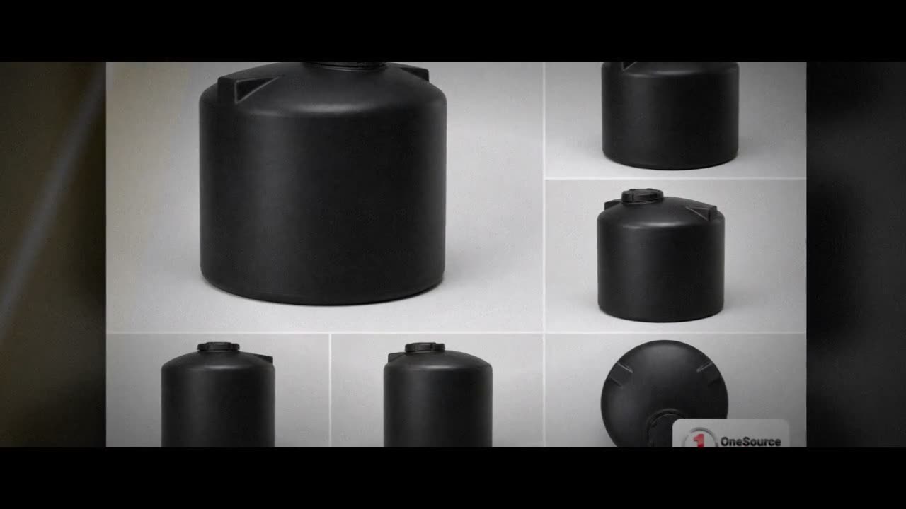 Chem-Tainer 110 Gallon Black Vertical Water Storage Tank video