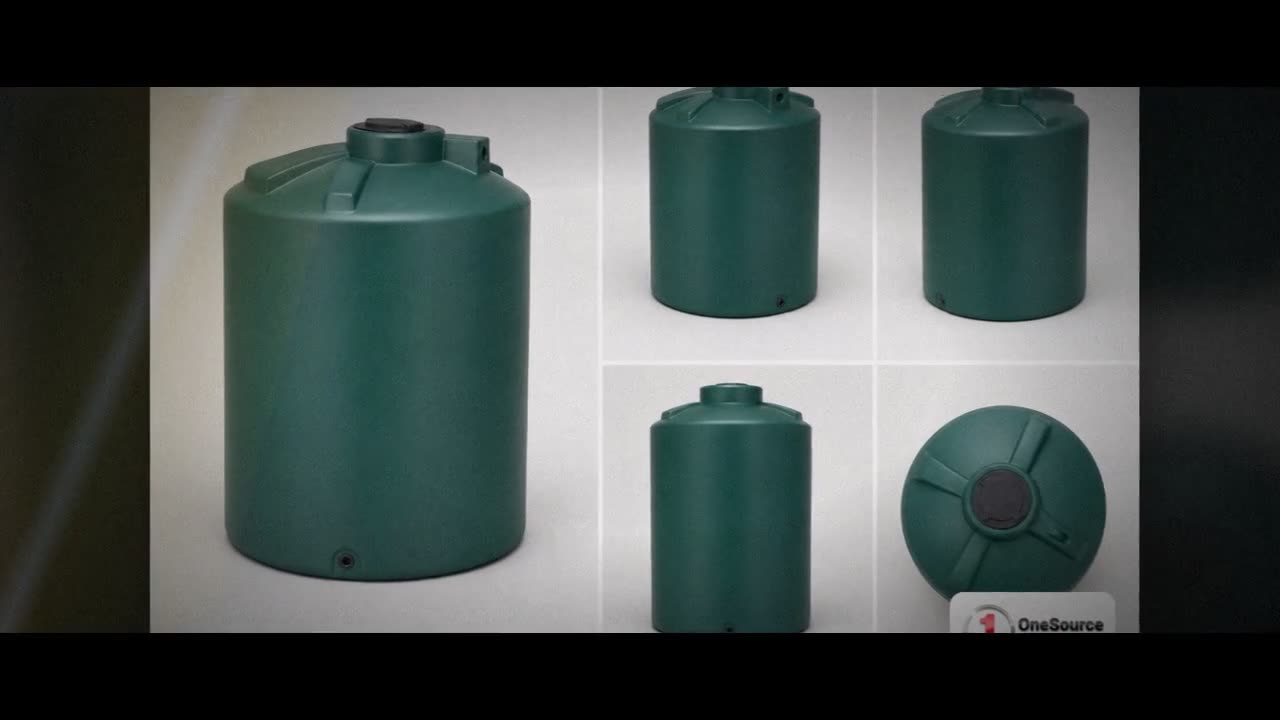 Chem-Tainer 110 Gallon Green Vertical Water Storage Tank video