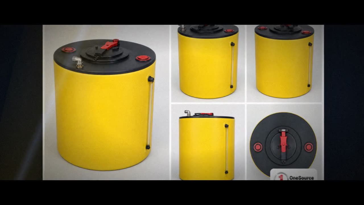 Chem-Tainer 100 Gallon Plastic Vertical Double Wall Waste Oil Tank wit video